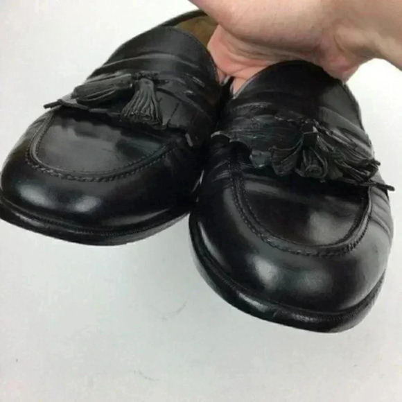 Johnston Murphy Mens Loafers Black Italian Leather